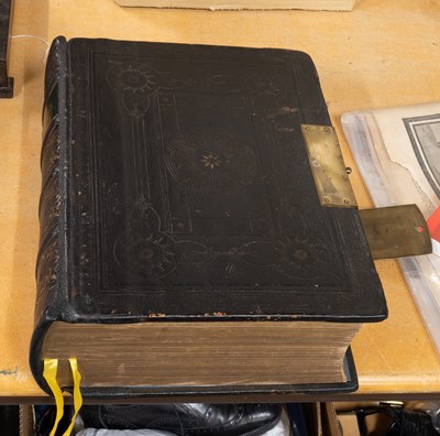 Lot 1205 - Cassells Family Bible, contemporary...