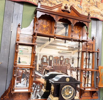 Lot 1303 - A Victorian Sheraton Revival Marquetry inlaid...