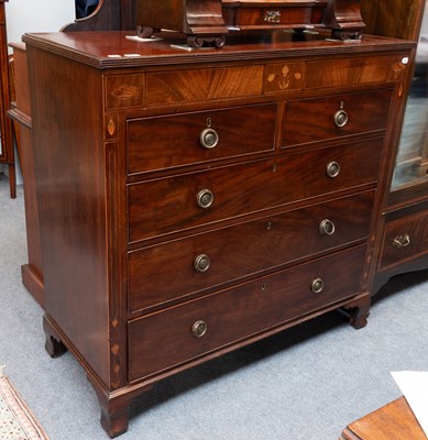 Lot 1322 - A Regency Mahogany Four Height Chest of...