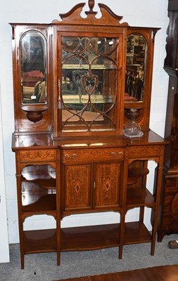 Lot 1393 - A Late Victorian Marquetry Inlaid Mahogany...
