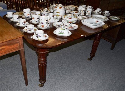 Lot 564 - A 19th century mahogany wind-out dining table with two extra leaves (but with provision to seat...