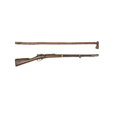 Lot 380 - A French M1874 Gras Bolt Action Rifle,...