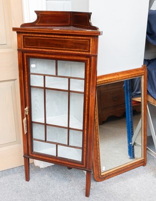 Lot 1314 - An Edwardian Inlaid Mahogany Free Standing...