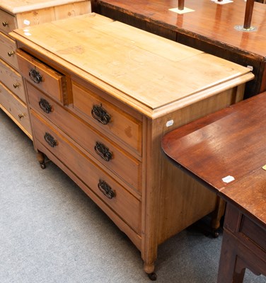 Lot 1324 - An Early 20th Century Pine Three Height Chest...