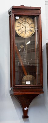 Lot 1380 - Double Weighted Movement Striking Wall Clock,...