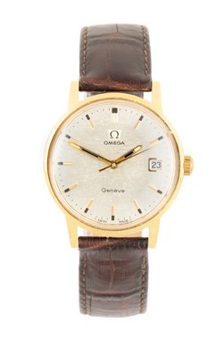 Lot 2447 - Omega: A Plated Calendar Centre Seconds...