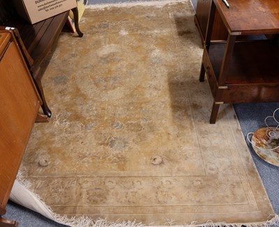 Lot 1108 - Chinese Silk Carpet, the field of floral...