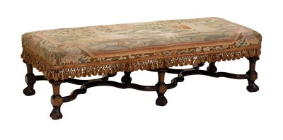 Lot 500 - A William & Mary-Style Carved Walnut Double...