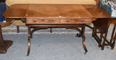 Lot 1235 - A Regency Strung and Cross-banded Mahogany...