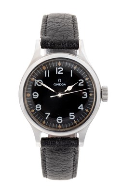 Lot 2176 - Omega: A Stainless Steel Centre Seconds Royal...