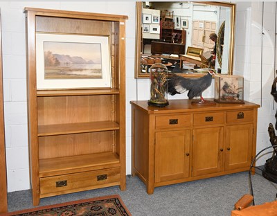Lot 1246 - A Modern Oak Three Drawer Sideboard, 140cm by...