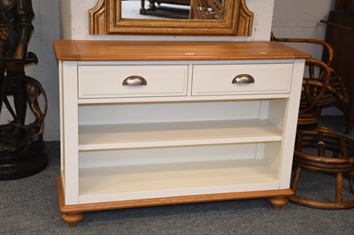 Lot 1250 - A Modern Painted Console Table, with two...