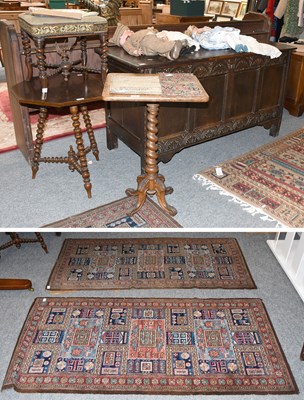 Lot 1280 - An 18th Century Carved Oak Four Panel Coffer,...