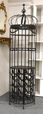 Lot 1394 - A Modern Wrought Metal Drinks Stand, in the...