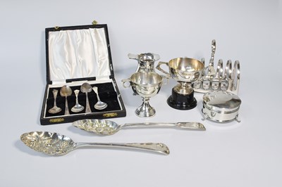 Lot 106 - A Collection of Assorted Silver and Silver...