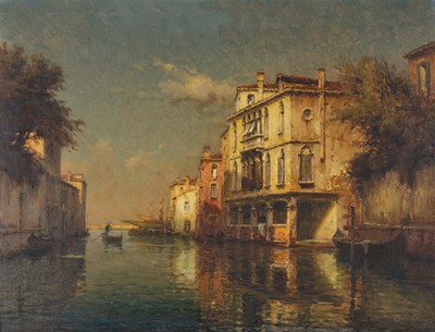 Lot 1071 - Antoine Bouvard (19th/20th Century) "The Canal...