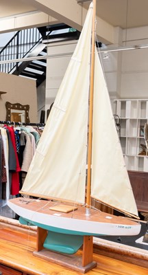 Lot 278 - A Painted Wooden Pond Yacht "Wim-Wim", 80cm by...