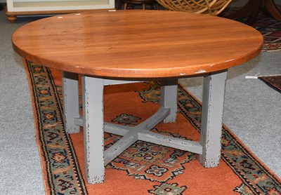 Lot 1263 - A Modern SHALON Part Painted Oak Coffee Table,...