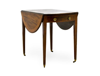 Lot 243 - A George III Mahogany and Satinwood-Banded...