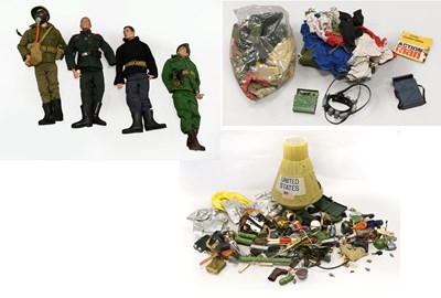Lot 3306 - Action Man Four Figures With Moulded Hair
