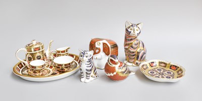 Lot 247 - A Royal Crown Derby Imari Porcelain Miniature...