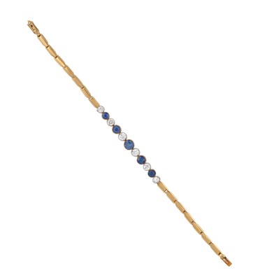Lot 2051 - A Sapphire and Diamond Bracelet, circa 1930...