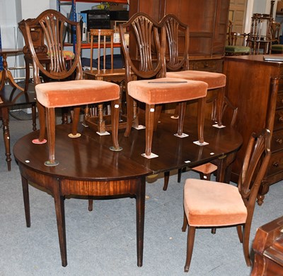 Lot 1366 - A 19th Century Mahogany D-end Dining Table,...
