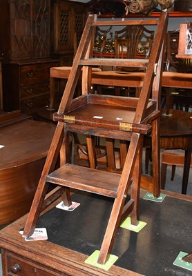 Lot 1363 - 20th Century Metamorphic Library Steps