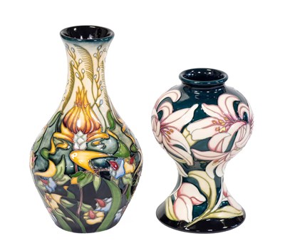 Lot 30 - A Modern Moorcroft Lily Pattern Vase, designed...