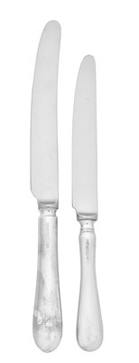 Lot 105 - A Set of Ten Elizabeth II Silver-Handled Table-Knives and Twelve Cheese-Knives