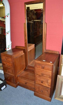 Lot 640 - Walnut Arts & Crafts style dressing table