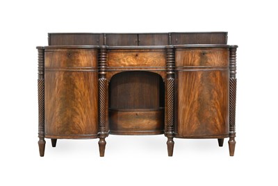 Lot 1527 - A Regency Mahogany Breakfront Sideboard, early...