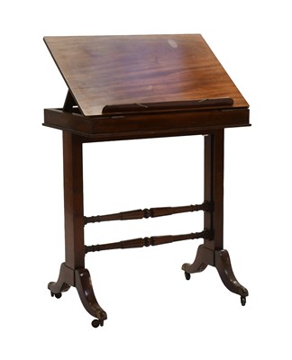 Lot 620 - A George IV Mahogany Adjustable Reading Table,...