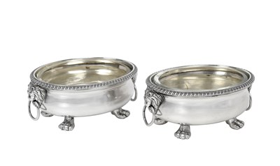 Lot A Pair of George III Silver Salt-Cellars