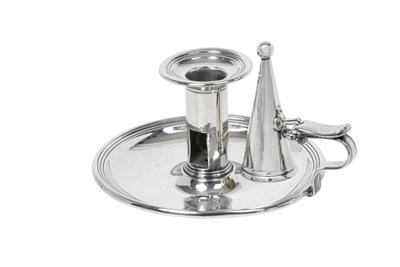 Lot A Victorian Silver Chamber-Candlesticks