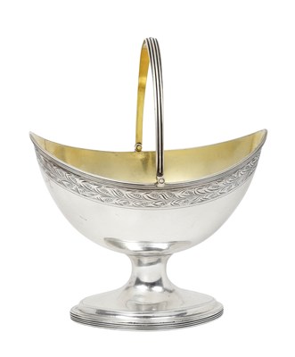 Lot A George III Silver Sugar-Basket