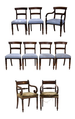 Lot 631 - A Set of Seven (6+1) Late George III Mahogany...