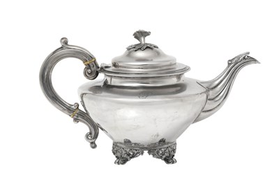 Lot A William IV Silver Teapot