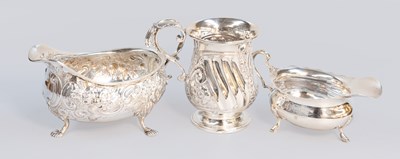 Lot 163 - Three Assorted Victorian and Later Silver...