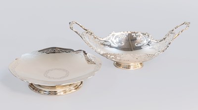 Lot 152 - A Silver Basket and a Silver Pedestal-Dish,...