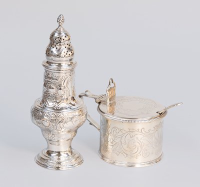Lot 158 - A George III Silver Caster, Maker's Mark Worn,...