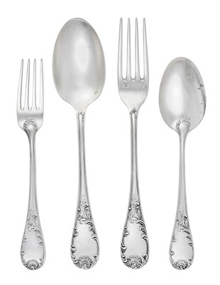 Lot A French Silver Plate Table-Service