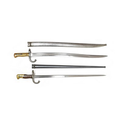 Lot 299 - A French M1866 Chassepot Yataghan Sword...