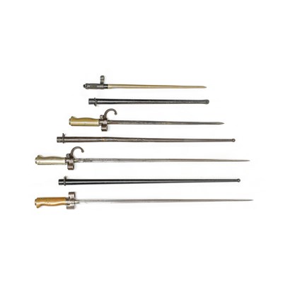 Lot 300 - Three French Bayonets, comprising two M1886...