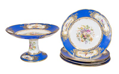 Lot 52 - An English Porcelain Part Dessert Service in...