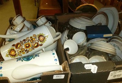 Lot 663 - Large quantity of assorted tea wares, glassware etc (six boxes)