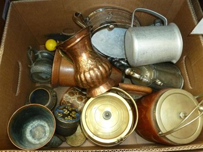 Lot 666 - Eight boxes of ceramics, glassware and metalwares