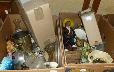 Lot 668 - Assorted household items, collectable items, suitcases etc