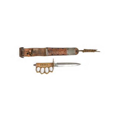 Lot 314 - A US M1918 Trench Knife, the 16cm double edge...
