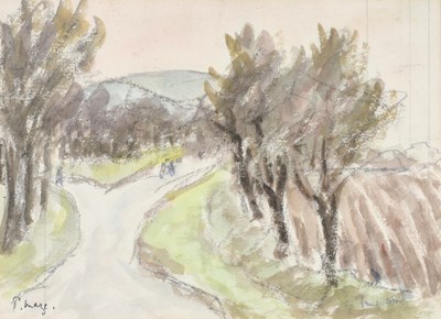 Lot 571 - Paul Maze (1887-1979) French Figures on a...